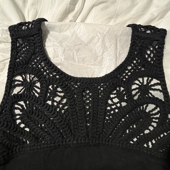 NWT J.JILL : Black Embroidered Halter Maxi Dress - Picture 5 of 13